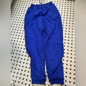 Vintage Reebok Track Pants Blue Nylon Joggers Mens M